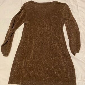 Elegant Brown Glitter sweater